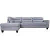 Fotelis Home4You Kampinė sofa HELSINKI KK, šviesiai pilka.