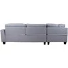 Fotelis Home4You Kampinė sofa HELSINKI KK, šviesiai pilka.