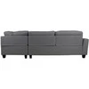 Fotelis Home4You Kampinė sofa HELSINKI DK, tamsiai pilka