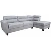 Fotelis Home4You Kampinė sofa HELSINKI DK, šviesiai pilka