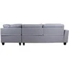 Fotelis Home4You Kampinė sofa HELSINKI DK, šviesiai pilka