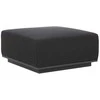 Sofa Home4You Dark Pufas FULLER 83x83xA42cm, tamsiai pilkas