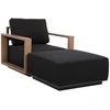 Sofa Home4You Dark Pufas FULLER 83x83xA42cm, tamsiai pilkas
