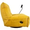 Fotelis Home4You Reglaineris WIN-WIN, geltonas