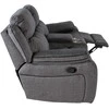 Fotelis Home4You Sofa su atlošu GENTRY 2-vietė, mechaninė, pilka