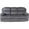 Fotelis Home4You Sofa su atlošu GENTRY 3-vietė, mechaninė, pilka