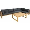 Home4You Komplektas SERENITY Kampinė sofa 2+2+1 ir stalas