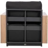 Fotelis Home4You Dark Sofos modulis FULLER 68x89xH70,5cm, tamsiai pilka
