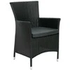 Fotelis Home4You Kėdė WICKER-1 juoda