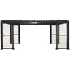Home4You Dark Pavėsinė MIRADOR-111 su žaliuzinėmis sienelėmis 3x6m, tamsiai pilka