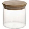 Home4You Bamboo Stiklinis indelis JARA D8,3xA8cm 390ml su bambukiniu dangteliu