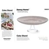 Home4You Stiklinė lėkštė TORTO LĖKŠTĖ D28cm