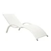 Home4You Gultas MERIDIAN, 180x75xH73cm, rėmas: aliumininis su plastikinių vytelių apdaila, spalva: balta