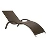 Home4You Gultas MERIDIAN, 180x75xH73cm rėmas: aliumininis su plastikinių vytelių apdaila, spalva: ruda