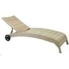 Home4You Gultas WICKER, 73x196xH99cm, rėmas: aliumininis su plastikinių vytelių apdaila, spalva: smėlio