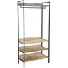 Home4You Prieškambario lentyna HANNES 84x40xH180cm Rustic melaminas