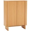 TV staliukas Home4You Highboard MORBEN 100x42xH130cm, melamine with oak decor