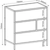 Home4You Komoda HEDVIG 70x40xH74,5cm, uosio/juoda