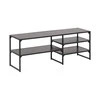 TV staliukas Home4You Televizoriaus stalas „Seaford“, juoda