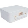 Home4You Papuošalų dėžutė SEZANE TRAVEL 23,5×18,5x9cm, balta