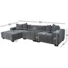 Home4You Kampinė sofa DAHLIA KK, pilka