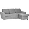 Home4You Kampinė sofa-lova INGA pilka