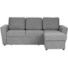 Home4You Kampinė sofa-lova INGA pilka