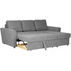 Home4You Kampinė sofa-lova INGA pilka