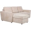 Home4You Kampinė sofa-lova INGA, smėlio spalvos