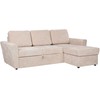 Home4You Kampinė sofa-lova INGA, smėlio spalvos