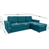 Home4You Kampinė sofa-lova INGMAR Žalia