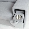 Home4You Kampinė sofa-lova ODELIA-2 LC, pilka