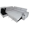 Home4You Kampinė sofa-lova ODELIA-2 LC, pilka