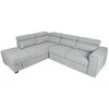 Home4You Kampinė sofa-lova ODELIA-2 LC, pilka