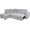 Home4You Kampinė sofa-lova ODELIA-2 LC, pilka