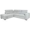 Home4You Kampinė sofa-lova ODELIA-2 LC, pilka