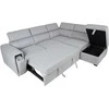 Home4You Kampinė sofa-lova ODELIA-2 RC, pilka