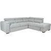 Home4You Kampinė sofa-lova ODELIA-2 RC, pilka