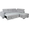 Home4You Kampinė sofa-lova ODELIA-2 RC, pilka