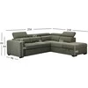 Home4you Kampinė sofa-lova ODELIA-2 RC Žalia