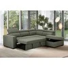 Home4you Kampinė sofa-lova ODELIA-2 RC Žalia