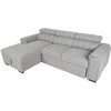 Home4You Kampinė sofa-lova ODELIA LC, pilka
