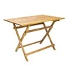 Lauko baldų komplektas Home4You Sodo baldų komplektas FINLAY, stalas ir 4 kėdės (13181), 110x75xH72cm, sulankstomas, medis: akacija, apdaila: alyvuota