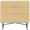 Fotelis Home4You Komoda BASSEL 80x40xH80cm, 3D melaminas