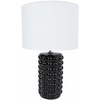 Home4You Stalinis šviestuvas DUNIK H39cm, juodas