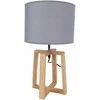 Home4You Lamp Stalinis šviestuvas WOODEN H44,5cm, šviesiai pilkas