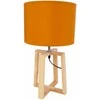 Home4You Lamp Stalinis šviestuvas WOODEN H44,5cm, ochra