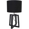 Home4You Dark Stalinis šviestuvas WOODEN H44,5cm, tamsiai pilkas