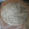 Fotelis Home4You Kilimėlis ROUND LEAF D38cm, sidabrinis
