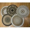 Home4You Kilimėlis SUN D38cm, juoda spauda, mišrainė